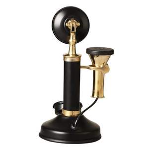 อุปกรณ์ตกแต่งโทรศัพท์ทำจากทองเหลืองสีดำแนววินเทจโต๊ะดีไซน์โลหะน้ำหนักเบาสำหรับห้องนั่งเล่นในบ้าน - Product Image 6