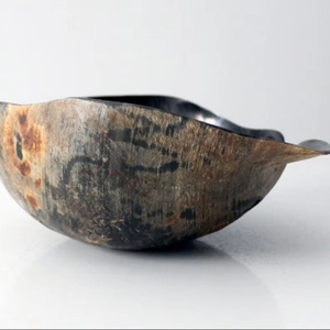 Cuenco de cuerno de búfalo hecho a mano con superficie brillante, forma aleatoria, tonos naturales, cuernos de vaca de buey, Decoración de mesa, cuencos de centro - Product Image 1