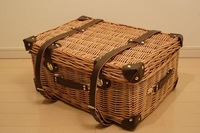 Tas Koper Unisex Premium Anyaman Bambu Buatan Tangan Tahan Lama Kapasitas Besar Penutup Kancing Bermotif Modis