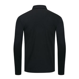 POLO de Golf de manga larga para hombre con logotipo personalizado, camiseta ligera y transpirable para fitness informal y Deportes de correr, algodón de Color sólido - Product Image 2