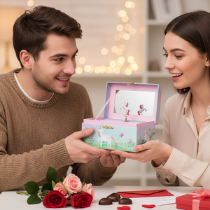 Caja Musical de Joyería con Unicornio, Regalo Personalizado de San Valentín de Yiyu, Bailarina Giratoria con Espejo, Hermoso Regalo Promocional Colorido - Product Image 6