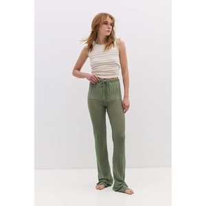 Pantalon en résille à taille plissée - Product Image 3