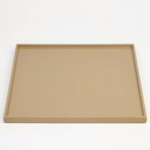Boîte de rangement laquée élégante pour les maisons minimales Boîte décorative géométrique beige crème fabriquée à la main moderne - Product Image 4