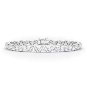 Nouvelle arrivée Bracelet tennis pour femme de haute qualité Or blanc 10 carats Moissanite Diamant - Product Image 1