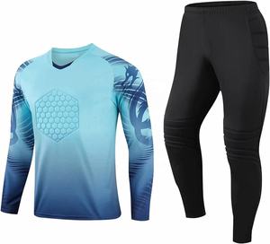 Camiseta de Portero de Fútbol Personalizable, Transpirable, 100% Poliéster, Secado Rápido, Manga Larga, Impresión por Sublimación Completa, Fábrica OEM - Product Image 3