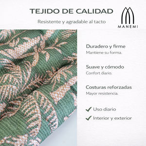 Cojines para Silla Resistentes al Agua 40x40x5 cm, Almohadas para Exteriores 100% Poliéster, Relleno de Fibra de Poliéster, Diseño Acolchado, Lavables a Máquina - Product Image 5