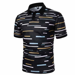 เสื้อโปโลผู้ชายมีสไตล์ที่ทำจากวัสดุน้ำหนักเบาระบายอากาศได้ให้ความรู้สึกนุ่มสบายและดีไซน์ที่ปรับแต่งได้ - Product Image 3