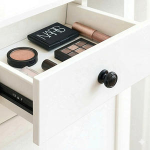 Contemporary <b>Black</b> Zinc Alloy Cabinet <b>Knobs</b> Drawer Pulls Handles Office Building Wardrobe Dresser Furniture Hardware Durable - Product Image 5