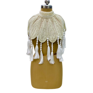 Robes de soirée islamiques à manches longues et à franges, à la mode, élégantes, avec de lourdes perles brodées à la main, pour femmes, Moyen-Orient, musulmans - Product Image 2