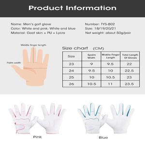 Guantes de golf de piel de oveja de alta calidad para hombre de marca personalizada PU sintética de cuero genuino para adultos con logotipo personalizado para deportes - Product Image 6