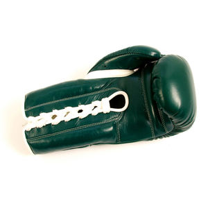 Gants de boxe de sécurité sportive en cuir de couleur verte 2023 taux de gros personnalisé qualité supérieure professionnel respirant UV - Product Image 3