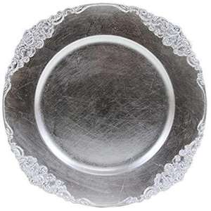 Assiette de chargeur antique en gros prix bon marché vaisselle plat de service nourriture Dessert présentoir assiettes assiette de chargeur prix bon marché - Product Image 4