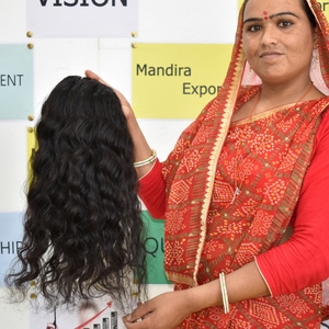 100% pas cher cuticule alignée couleur noire naturelle faisceaux de cheveux brut ondulé vierge vague profonde donneur unique indien fabrique des cheveux - Product Image 2