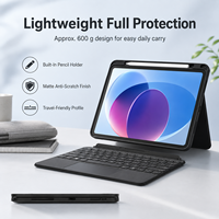Étui clavier détachable pour tablette avec grand pavé tactile de 4,3 pouces, chargement Type-C et couvercle de charnière dissimulé pour la vente en gros OEM/ODM