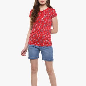 T-shirt décontracté pour femme de haute qualité personnalisé, manches courtes, col rond, couleur unie, impression par sublimation, design pour l'hiver - Product Image 5