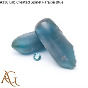 Espinela Cultivada en Laboratorio # 138 Esferas de Espinela Azul Paraíba Creadas en Laboratorio, Material Sintético de Fusión por Llama, Simulación de Materia Prima - Product Image 4