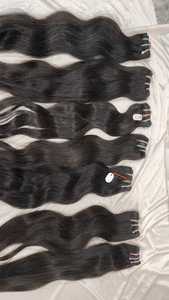Venta al por mayor de la fábrica 100% Original Virgin Indian Raw Hair Bundle Extensiones de cabello humano de onda natural Cutícula alineada pelos indios - Product Image 6