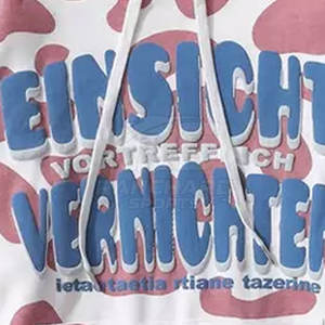 Sweats à capuche à impression en relief, grande taille, best-seller, prix bas, design personnalisé, streetwear, sweats à capuche à impression en relief, best-seller - Product Image 4