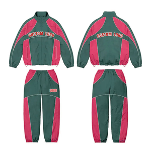 ชุดวอร์มกันลมแบบมีฮู้ดสำหรับฤดูหนาว ตกแต่งด้วยแถบไนลอน พร้อมปักโลโก้ตามสั่ง สำหรับผู้ชาย - Product Image 4