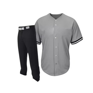Uniforme de Béisbol Personalizado de Color Sólido, Tela de Poliéster/Spandex de Alta Calidad, Antibacteriano, Secado Rápido, Personalizable - Product Image 6