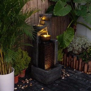 Fontaine à débit d'eau en résine Simple haut de gamme pour décor à la maison pour <span class=keywords><strong>salon</strong></span> et terrasse cour <span class=keywords><strong>jardin</strong></span> Style - Product Image 3