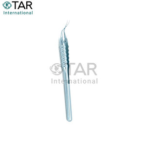 Pinzas de Capsulorrexis con Puntas de Acción Cruzada de 1.2 mm de Ancho de Pivote, Instrumentos Médicos Quirúrgicos Oftálmicos para Cirugía de Cataratas - Product Image 3