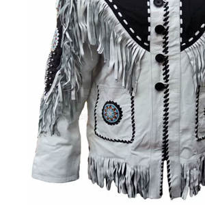 Chaqueta Occidental Diseñada para un Estilo Casual y Uso Diario con Cuero de Vaca, Características Ecológicas y Resistentes al Viento - Product Image 6