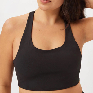 Soutien-gorge de sport pour femmes, haute performance, yoga, gym, logo personnalisé sur le devant, bretelles convertibles, respirant, sans couture, fabriqué au Pakistan - Product Image 1