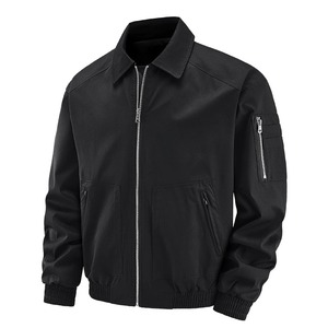 Premium Men's Winter <b>Jacket</b> Custom Bomber with <b>Rhinestones</b> Applique Embroidery Solid Pattern Genuine Genuine for Men - Product Image 2