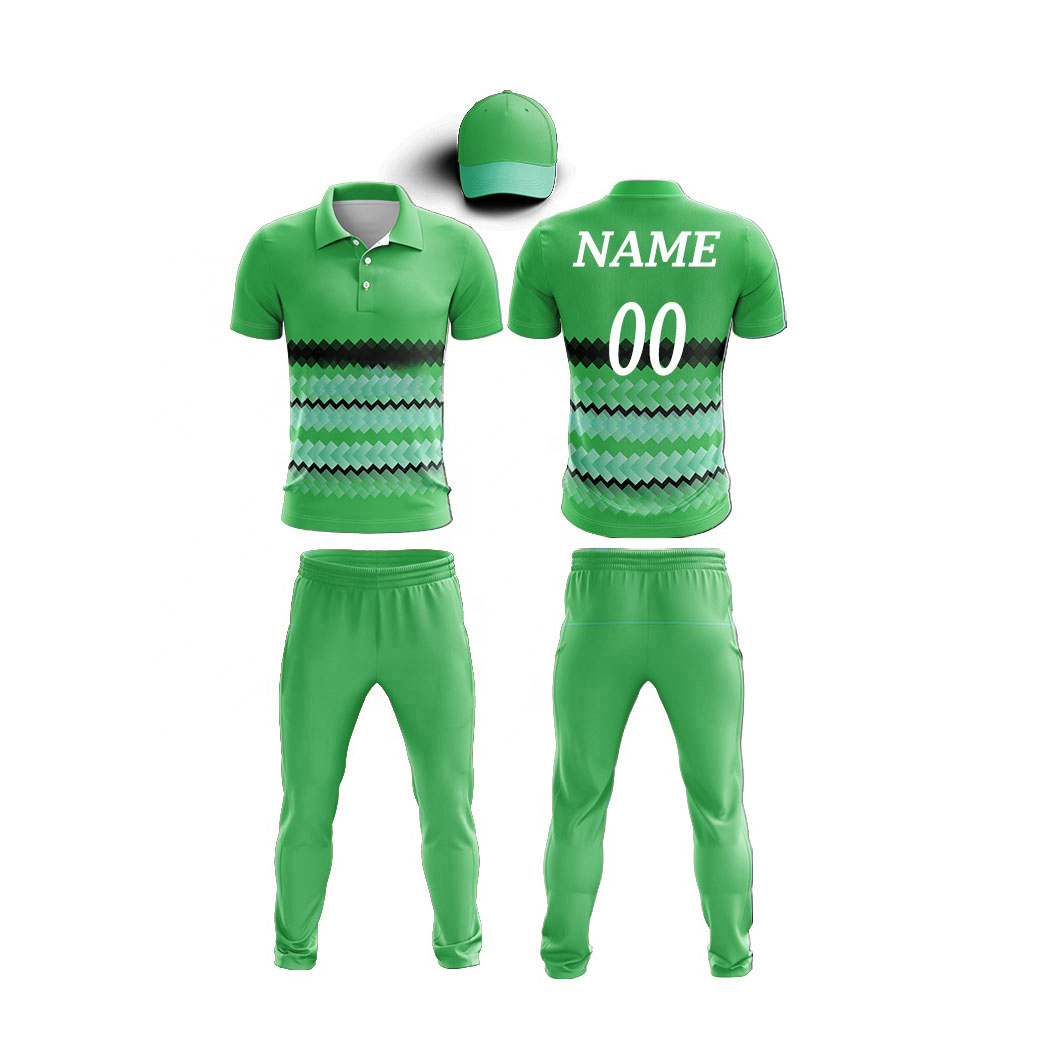 CustomHigh quality custom prices for men women Short sleeve polo collar sublimation designs picture cricket uniform