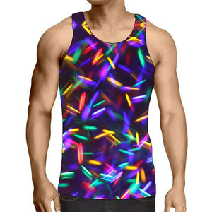 Camiseta sin mangas de algodón para hombre, ropa deportiva para entrenamiento, tejido de gofre en blanco, camisetas sin mangas para gimnasio - Product Image 4