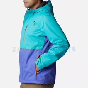 Chaqueta cortavientos impermeable ligera para hombre, capucha transpirable de tendencia y cremallera, impermeable de lona personalizable - Product Image 3