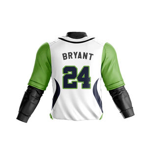 Camiseta de béisbol personalizada con logotipo bordado abotonado para jóvenes, material transpirable, camisetas de béisbol sublimadas de secado rápido para equipos - Product Image 4