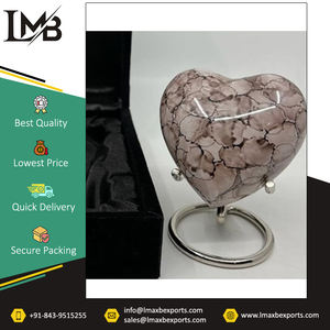 Exclusive Range of <b>Top</b> Quality Memorial Ashes Urn Custom Finish American Style Aluminium Material <b>Heart</b> Cremation Urns - Product Image 4