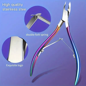 ที่ตัดหนังกำพร้าเล็บแบบสปริงคู่  เครื่องมือทำเล็บมือและเล็บเท้าที่มีความแม่นยำ  ทำจากสแตนเลส  เครื่องมือดูแลเท้า  คีมตัดหนังกำพร้า - Product Image 4