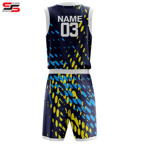 Ensembles de maillots de basket-ball en maille respirante, nom et logo personnalisés, uniforme de basket-ball pour hommes de haute qualité, taille plus, pas cher, pour l'école - Product Image 2