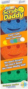 ฟองน้ำสี Scrub Daddy - ฟองน้ำอเนกประสงค์สำหรับล้างจาน ไม่ทำให้เกิดรอยขีดข่วน สำหรับห้องครัว ห้องน้ำ และทำความสะอาดบ้าน (3 ชิ้น) - Product Image 6