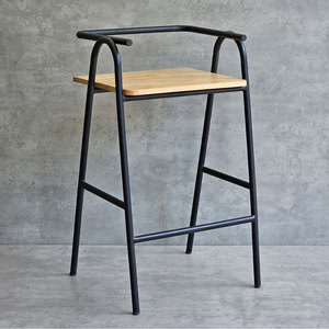 Tabouret de bar Cozy Iron GCF036, finition thermolaquée, style industriel moderne et antique, idéal pour la salle à manger, le salon ou une utilisation dans une ferme. - Product Image 3