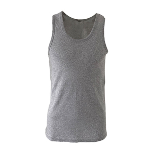 Débardeur sans manches en coton pour homme personnalisé T-shirt uni avec capuche tricoté, coupe ample, motif 3D - Product Image 1