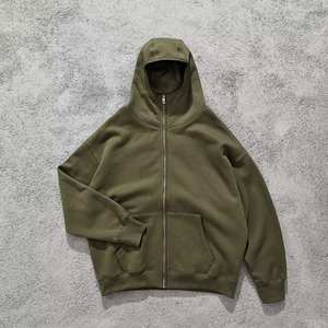 Venta al por mayor Sudadera con capucha Hombres Color Liso Personalizado Sudadera con capucha Sudaderas con capucha de lana de algodón - Product Image 2