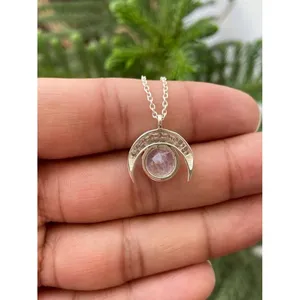 Collier en argent 925 en forme de croissant de lune pour les occasions de cadeaux - Product Image 5