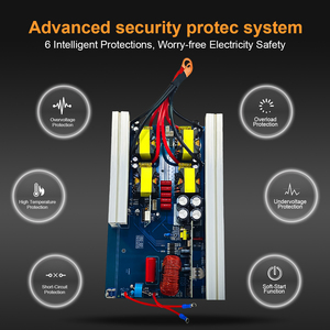 Inversor de onda sinusoidal pura 4000W 12V 24V a <span class=keywords><strong>220V</strong></span> | Convertidor de corriente CC a CA para energía solar fuera de la red, RV, camión, sistema de respaldo doméstico - Product Image 6