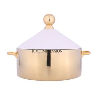 Nouvel arrivage Moderne Creative Art Designer Cuivre Antique Fini Avec Un Look Attrayant Couvercle En Métal Casserole Au Prix Le Plus Bas - Product Image 1