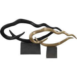 Escultura abstracta de aluminio arte moderno decoración del hogar pieza de acento diseño contemporáneo escultura llamativa escultura pulida moderna - Product Image 6