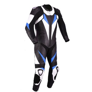 Traje de Motociclismo de Cuero Personalizado para Hombre, 2 Piezas, con Protección CE, Resistente al Viento, Transpirable, Estampado - Product Image 5