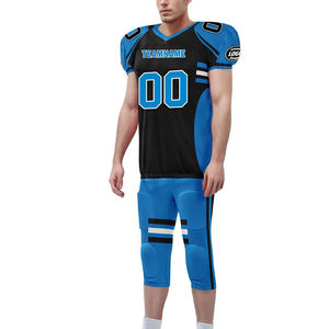 Nouveauté, uniformes de football américain multi-designs, 100% polyester, pour adultes, légers, respirants, antibactériens, personnalisables - Product Image 2