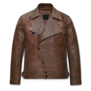 Chaqueta de Cuero para Hombre de Alta Calidad, Hecha a Medida, Estilo Urbano, con Cierre, Chaquetas de Cuero Personalizadas, Chaquetas de Cuero Casuales - Product Image 1