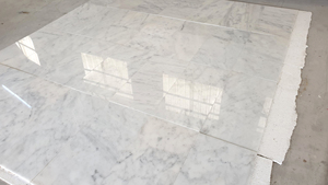 Muestras pequeñas de mármol blanco Carrara pulido de 20x20 cm para pavimentación de exteriores e interiores, adoquines para entradas de vehículos, fabricado en Turquía, para jardín. - Product Image 4