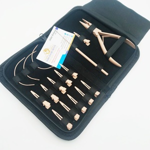 Meilleure qualité Kit d'outils d'extension de cheveux couleur nue pinces en acier inoxydable Clips boucle aiguilles matériau métallique - Product Image 6