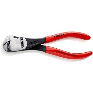 KNIPEX Heavy-Duty Cutter with <b>Polished</b> Head 160 mm Overall Length <b>Plastic</b> Coating-Knives & Tools - Product Image 1